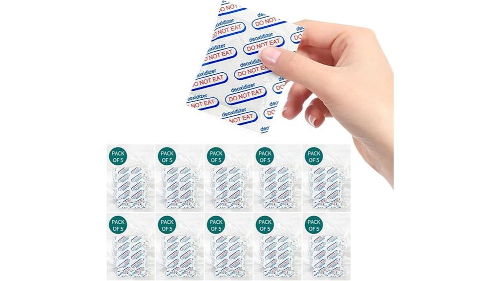 large capacity oxygen absorber packs