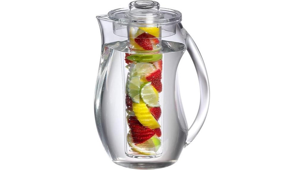 large clear fruit pitcher