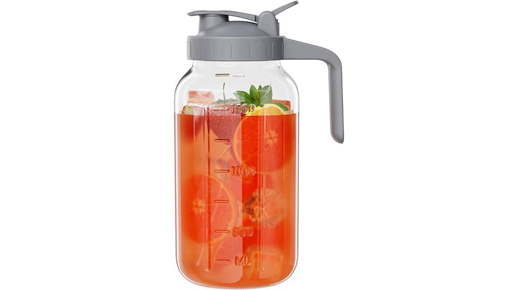 large clear glass jug