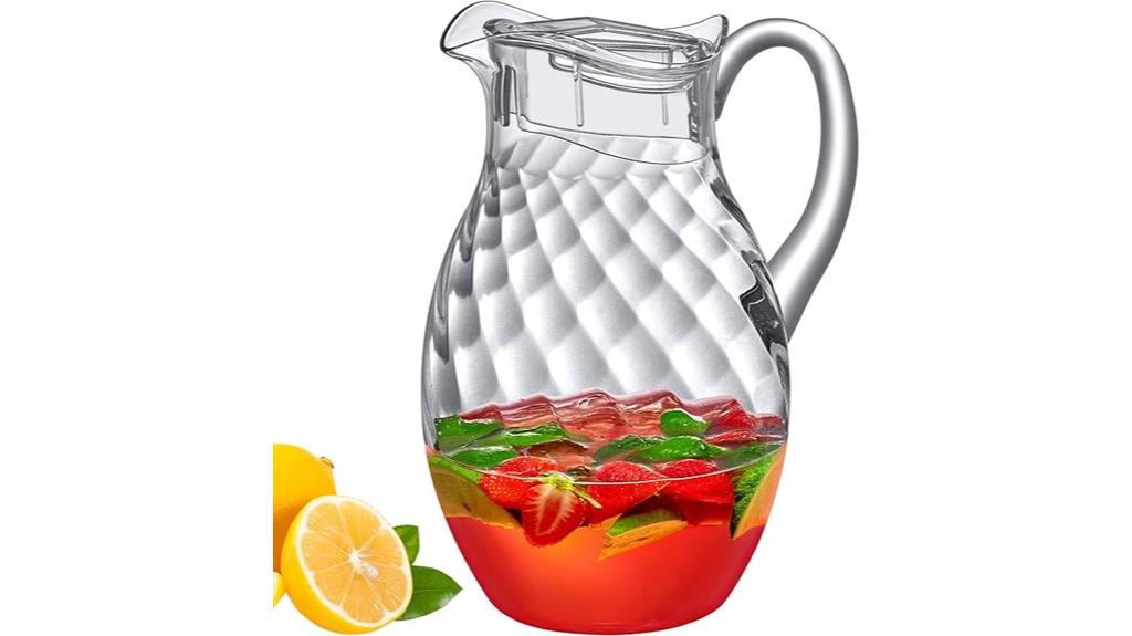 large colorful plastic pitcher