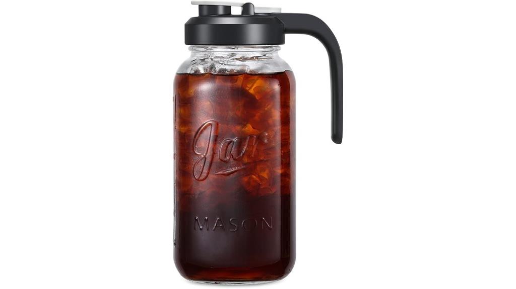 large glass pitcher