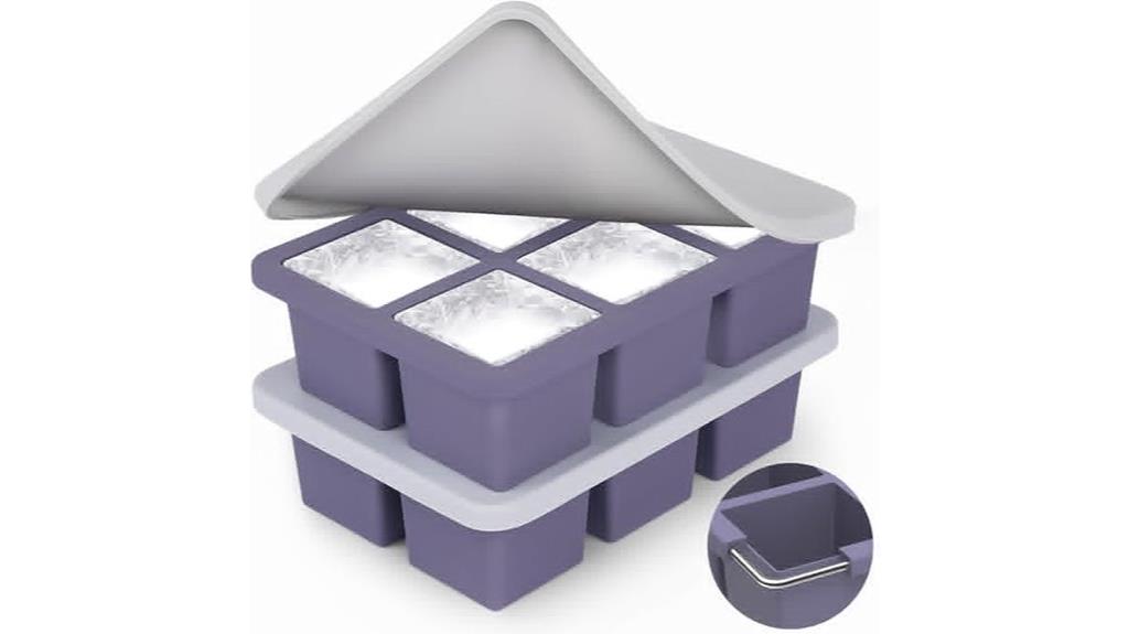 large silicone ice molds
