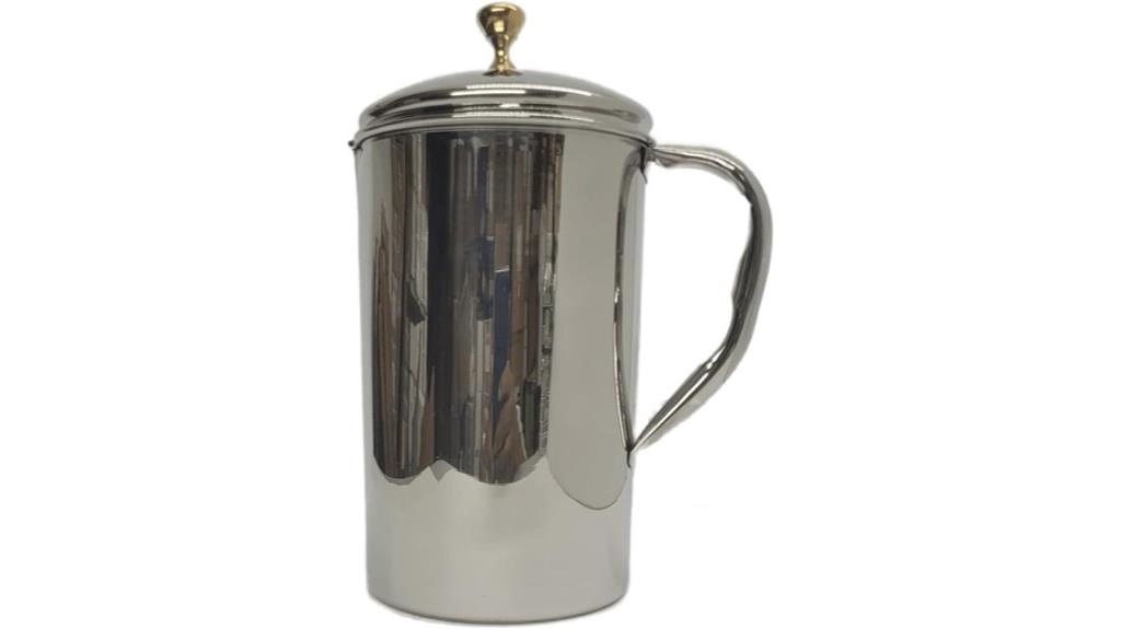 large stainless steel pitcher