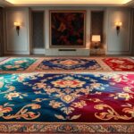 luxurious oversized silk carpets
