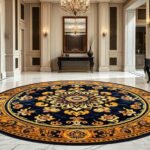 luxury foyer round rugs