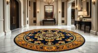 luxury foyer round rugs