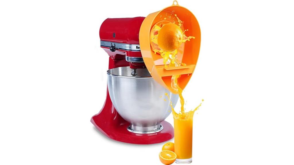 orange kitchenaid juicer attachment