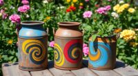 painted milk can decorations