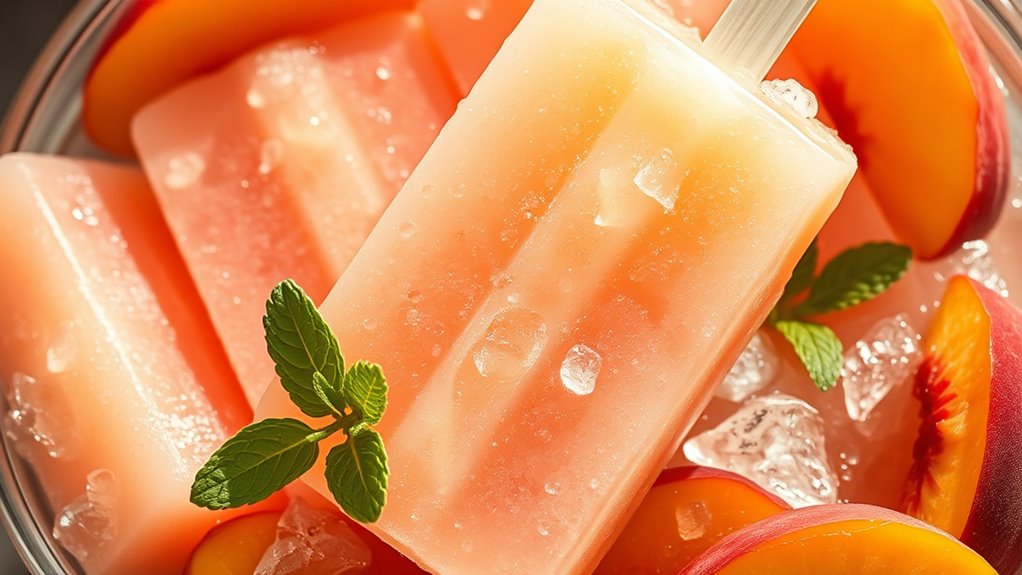 peach puree frozen treats