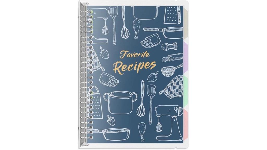 personal recipe organizer binder