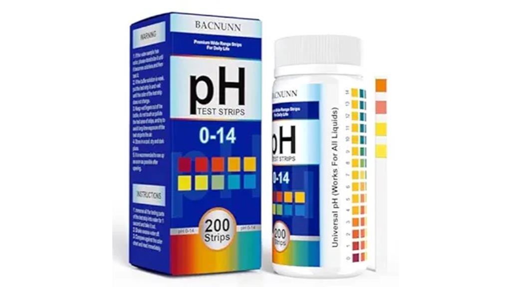 ph testing strips package