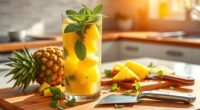 pineapple mint post vacation detox
