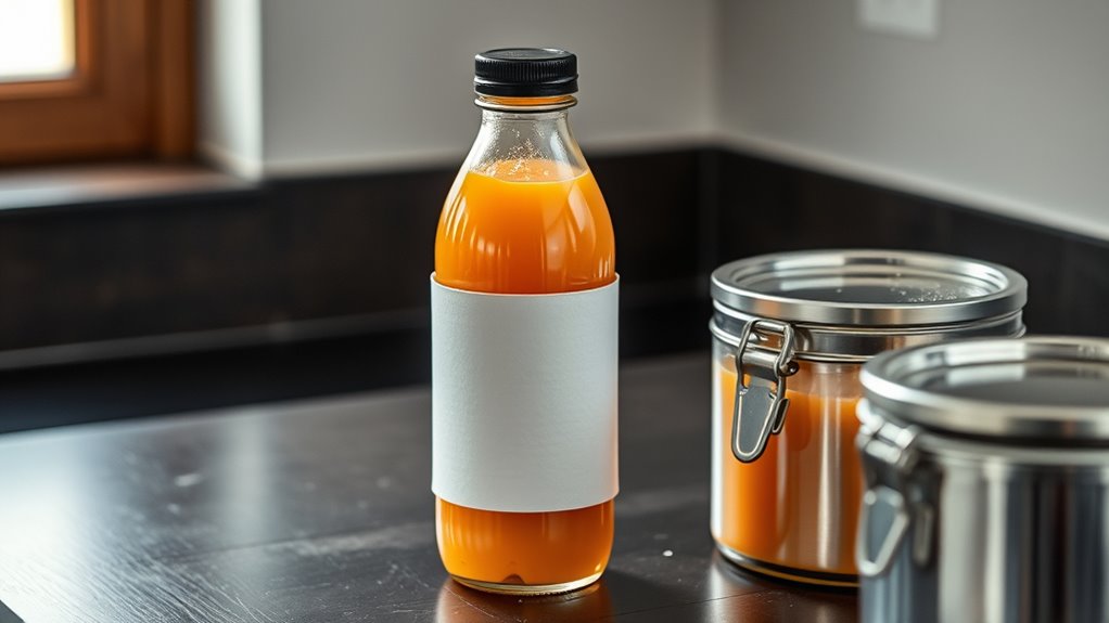 protect juices from light