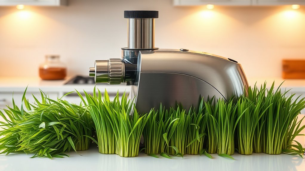 quiet wheatgrass juicer options