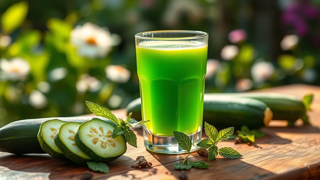 refreshing zucchini summer beverage