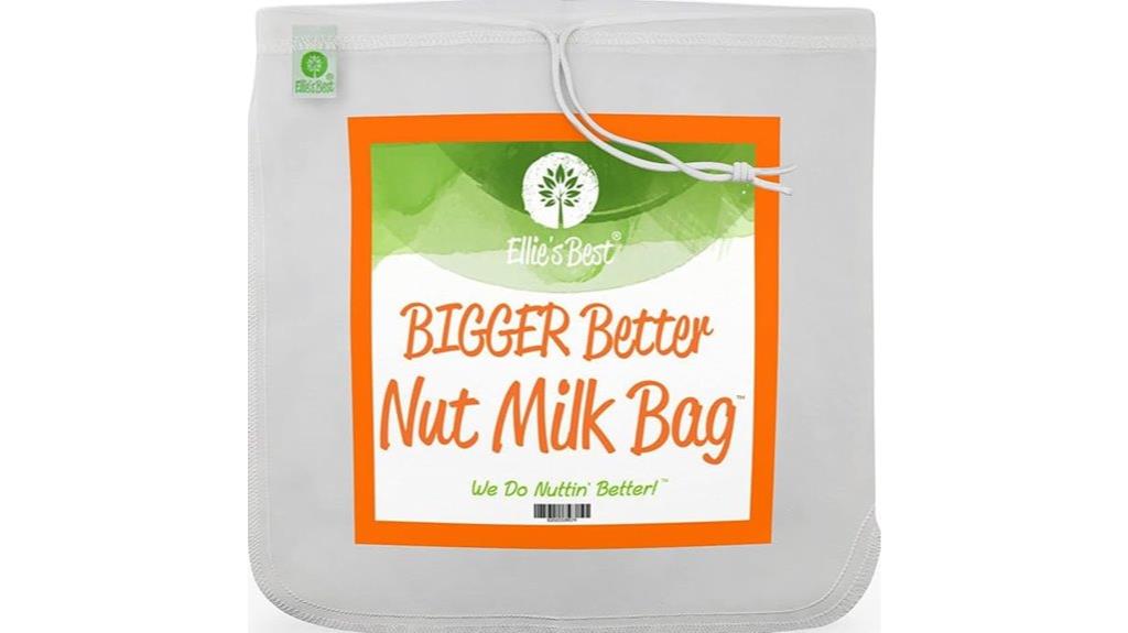 reusable mesh nut milk bag