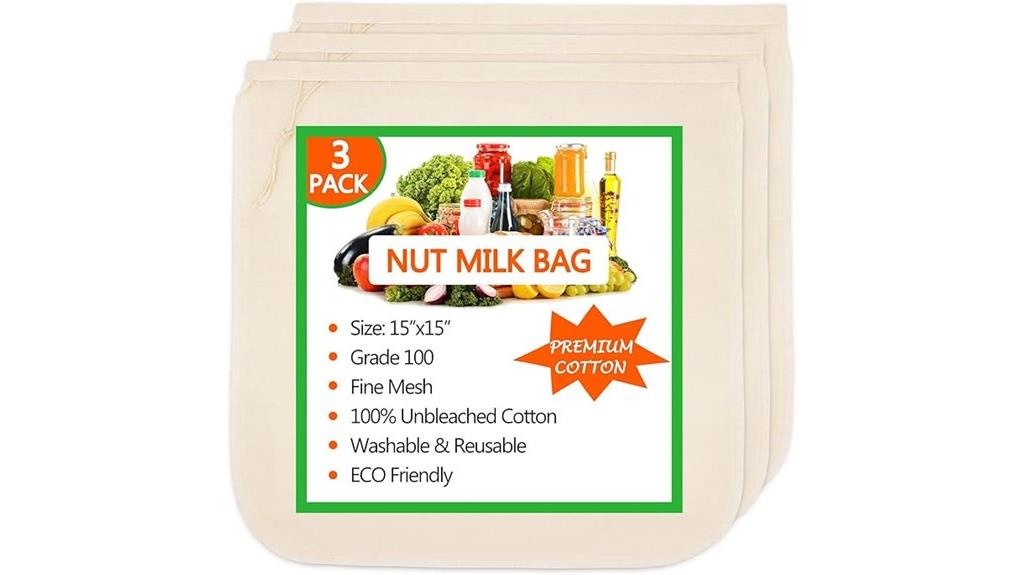 reusable nut milk bags