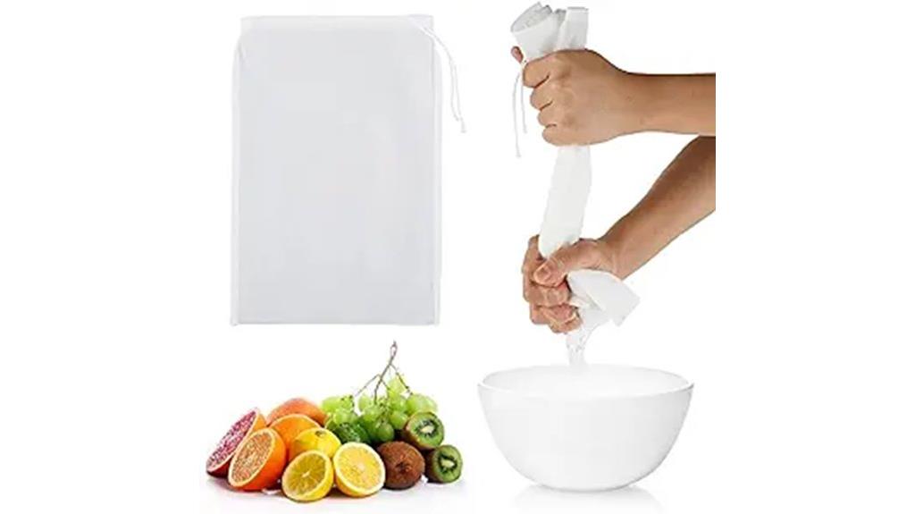 reusable nylon nut milk bags