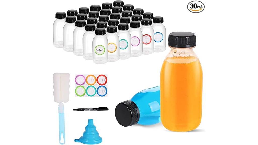 reusable plastic juice bottles