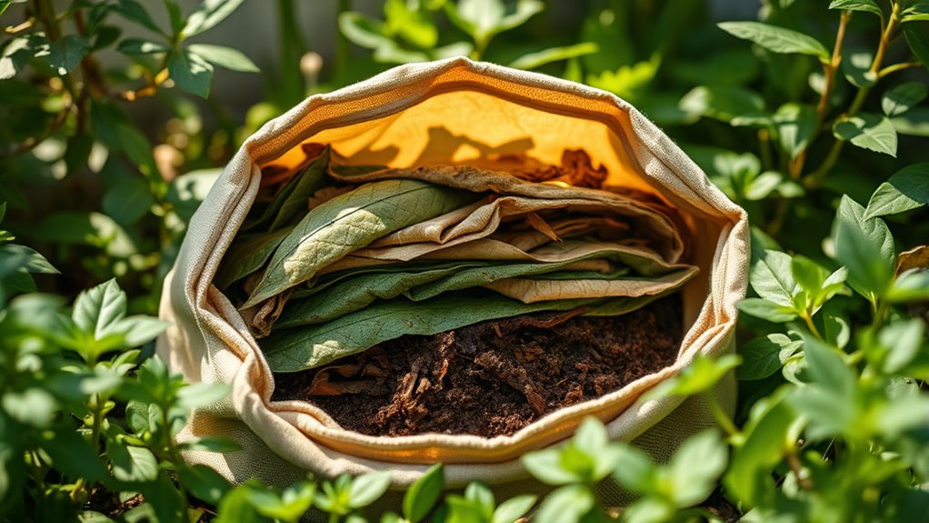 secure layered compost pouch