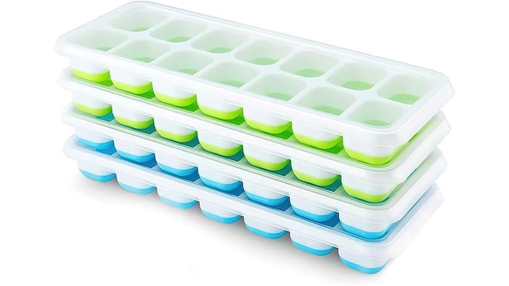 silicone ice trays pack