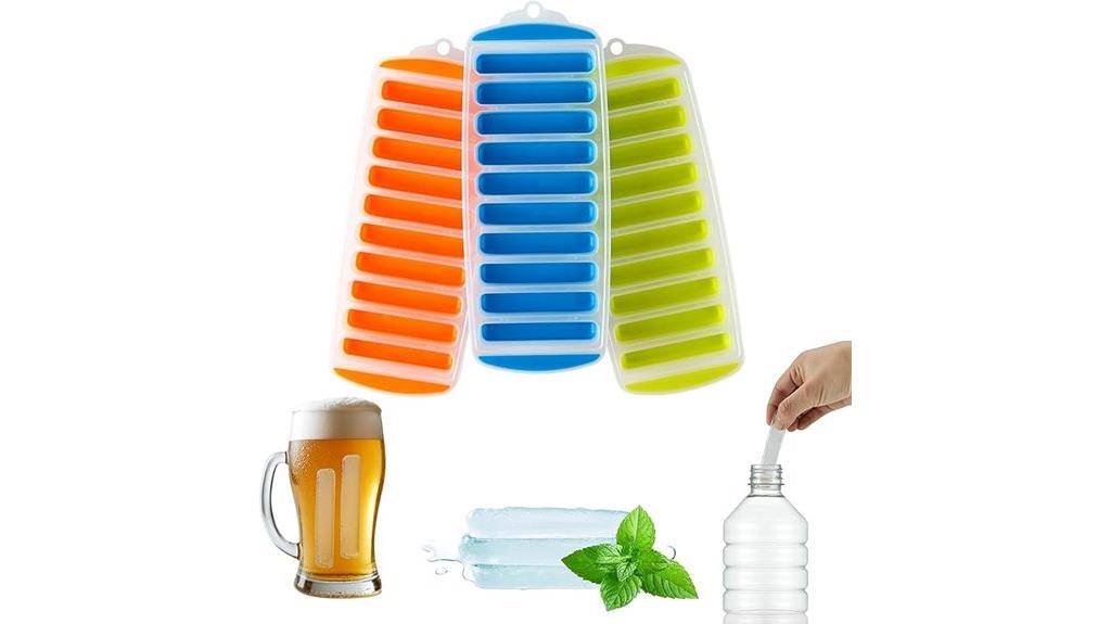 silicone narrow ice trays