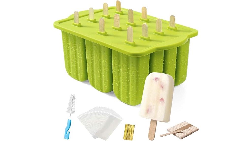 silicone popsicle molds set