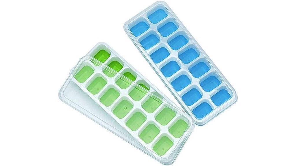 silicone spill resistant ice trays