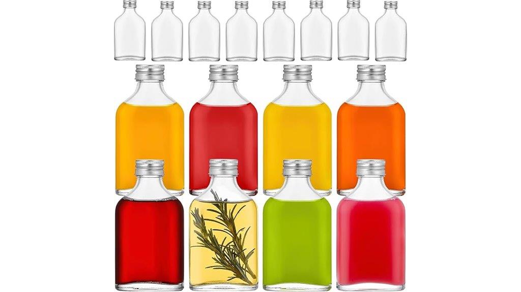 six ounce glass liquor bottles