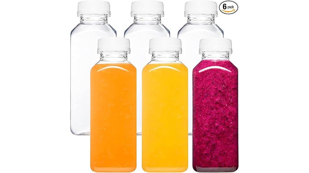 six pack 12oz plastic bottles