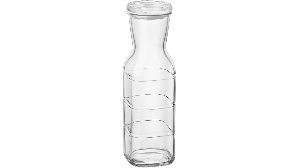 six pack glass beverage carafes