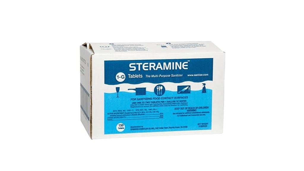 six pack sterilizing tablets