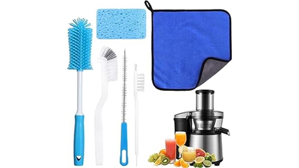 six piece juicer cleaning brushes