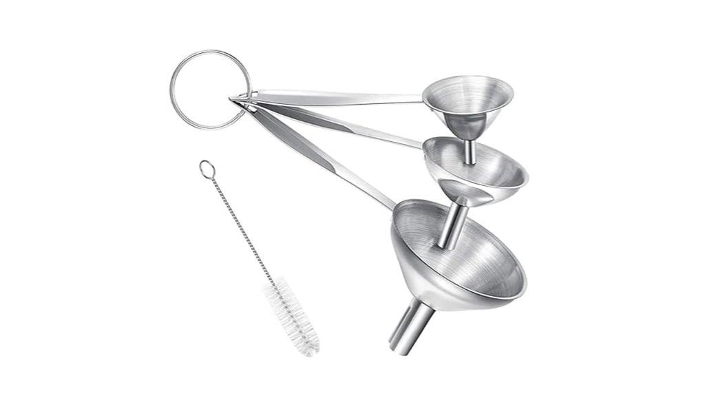 small stainless steel funnel kit