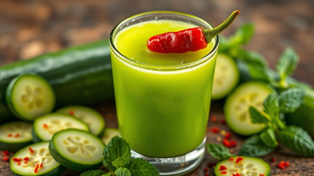 spice blends enhance zucchini juice