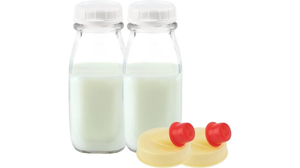 square glass milk jugs