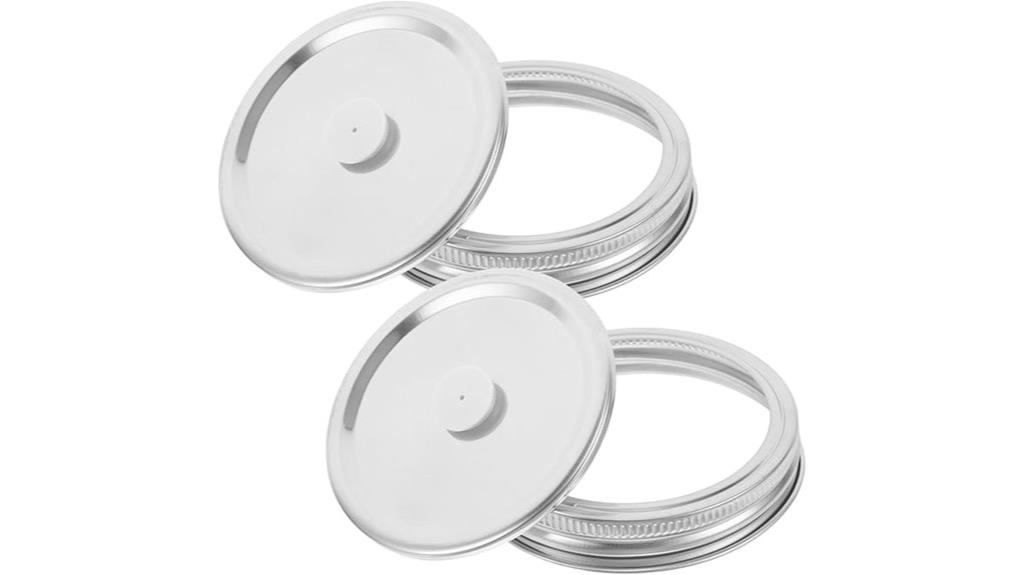 stainless steel jar lids