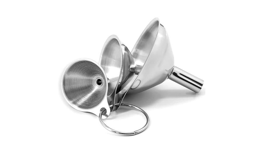 stainless steel kitchen funnels