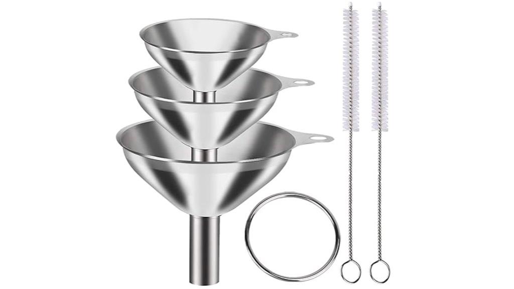 stainless steel kitchen funnels