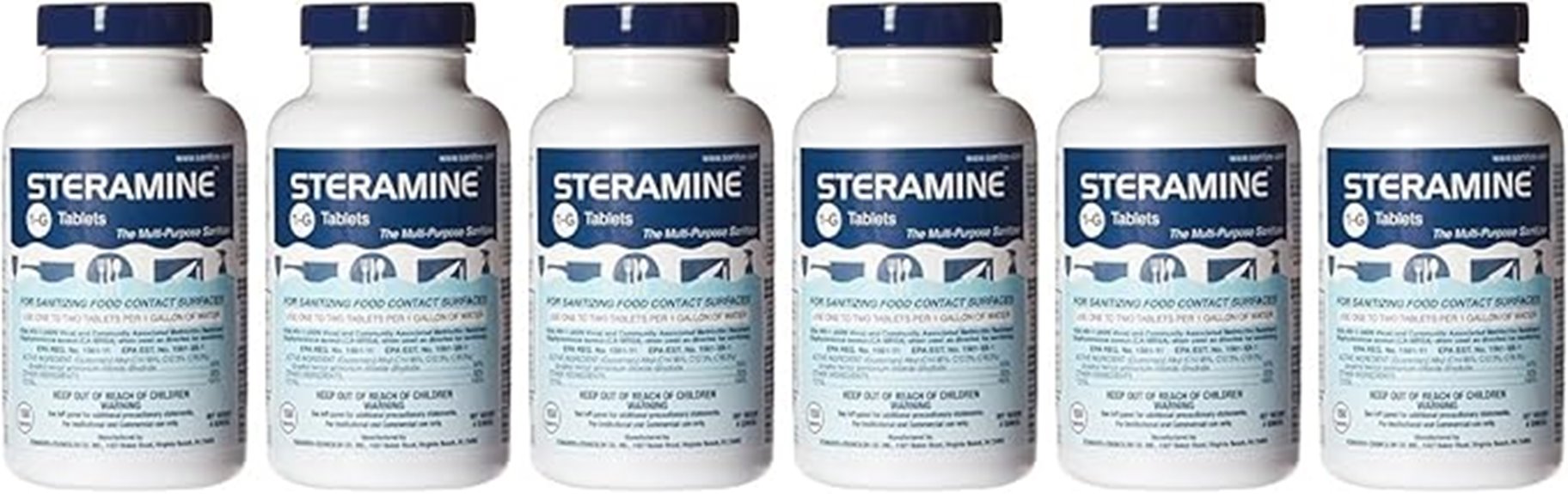 steramine 6 pack blue tablets