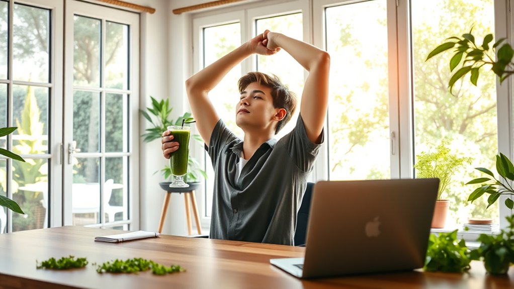 stretch move energize regularly