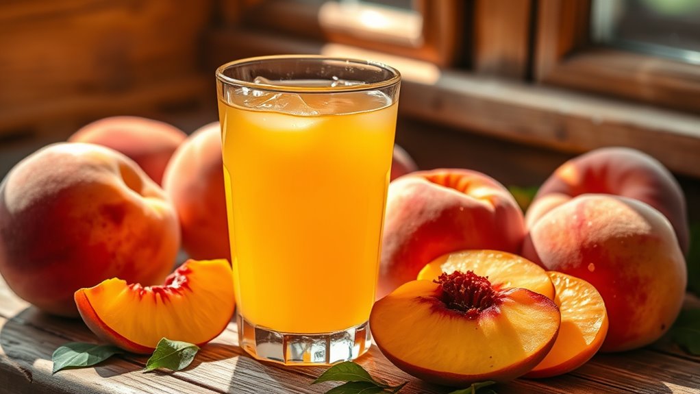 summer peach juice delights