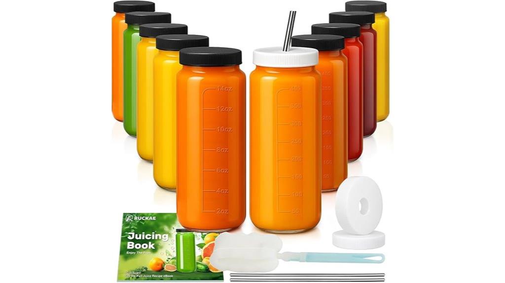 ten pack juice bottles