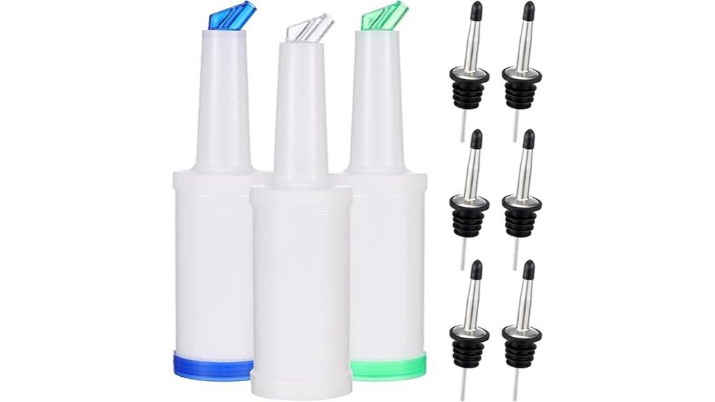 three pack juice bottles