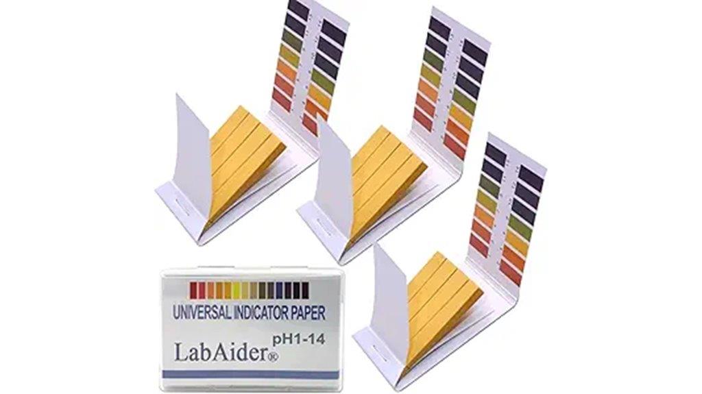 three pack ph test strips