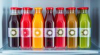 top freezer juice bottles