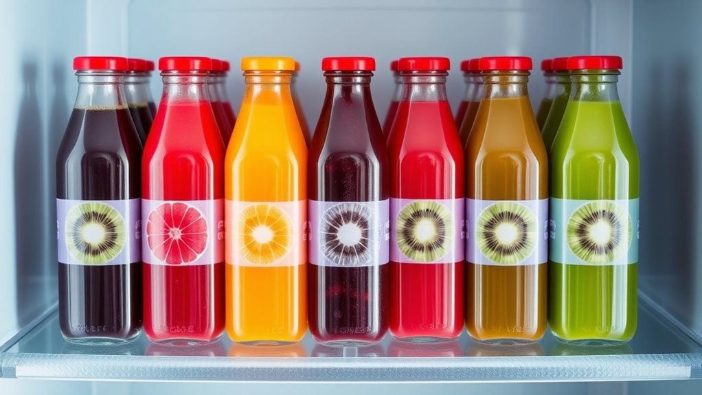 top freezer juice bottles