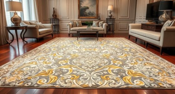 top metallic accent silk rugs
