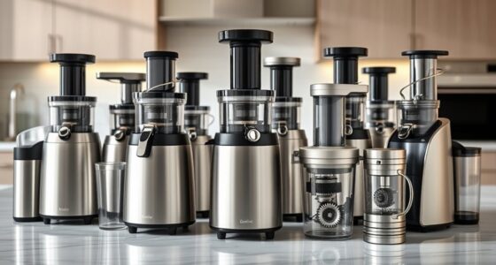 top stainless steel twin juicers