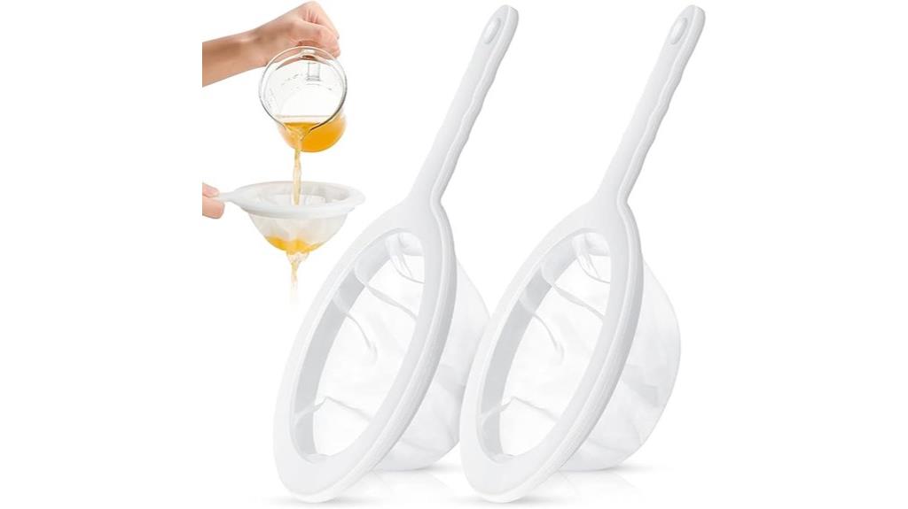 two piece mesh strainer set